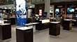 An alternate view of the comp[leted fit out for Longines at Sydney’s International airport
